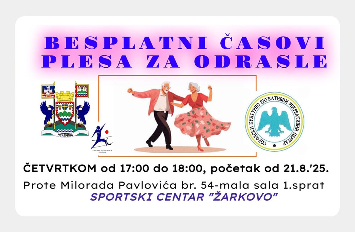 Besplatni časovi plesa u ZLATNOM DOBU 2025